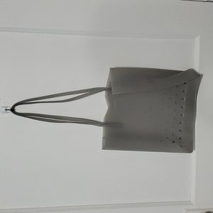 Eddie Borgo For Neiman Marcus Gray Waterproof Plastc Jelly Laser-cut Tote Bag